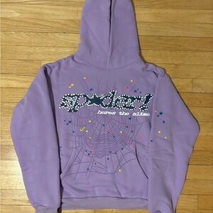 Purple açaí Sp5der hoodie
